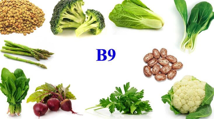vitamin B9 dalam produk untuk potensi